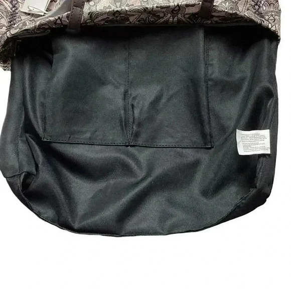 SAKROOTS Shopper Tote Loyola Soulful Desert Purse Black Multi Bag Charms NEW - Picture 12 of 15